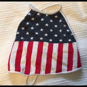 American flag crop top